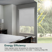 Chicology Cordless Blackout Roller Window Shades, Room Darkening, Privacy, Byssus White, 32 in W x 72 in H, Easy Install, RSBW3272