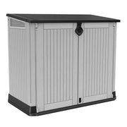 Keter 261325 Store-It-Out Midi 4.3 Ft X 2.5 Ft Horizontal Resin Outdoor Storage Shed Gray