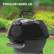Coleman CO-600CG Cookout Kettle Charcoal Grill with 380-Sq Wheels, and Wire Shelf Black