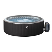 Avenli Oasis Inflatable Hot Tub Spa, 2-3 Person, 181 Gallon Capacity, 105 Water Jets, Rapid Heating to 104F, Black, Includes Insulated Cover, AV2000SP