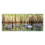 Dakota X-Treme Packable Flocked Drake Head Mallards Duck Decoys 6-Pack