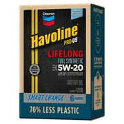 Havoline 220402 Full Synthetic 5W-20 Motor Oil Smart Change Box, (6 Qt)