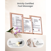 RENPHO P-WMF01 Foot Massager with Heat, Shiatsu Deep Kneading Massage, Soothing Warmth up to 140F, Gray