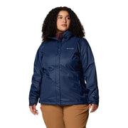 Columbia Women's Arcadia II Rain Jacket, Omni-Tech Waterproof, Lightweight, Packable, Collegiate Navy, Medium, 153411