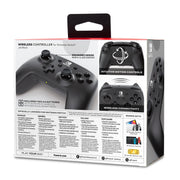 PowerA Wireless Controller for Nintendo Switch, Jet Black, Bluetooth, Motion Controls, Ergonomic Design, 40-Hour Battery Life