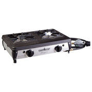 Camp Chef Ranger II Portable Outdoor 2 Burner Propane Stove, 34,000 BTU Total Output, 128 Sq Inch Cooking Area, BS40C