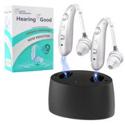sUWU Hearing Aids for Seniors, Rechargeable Hearing Aids, Hearing Amplifier for Adults Hearing Aids (Silver)