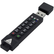 Apricorn Aegis Secure Key 3z USB Flash Drive, 64GB, 256-bit AES XTS Hardware Encryption, FIPS 140-2 Level 3 Validated, Rugged Aluminum Housing, IP57 Water and Dust Resistant