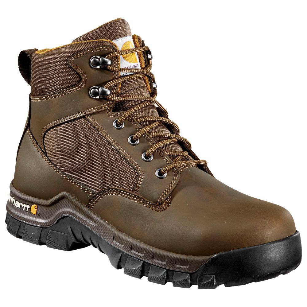 Carhartt CMF6284 Rugged Flex Steel Toe Work Boots for Men - Brown - 8 ...
