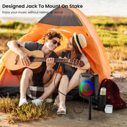 JYX JYX-D18 Portable Wireless Speaker with Microphone & LED Light