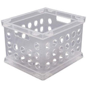 Sterilite 16958612 Small Crate, Clear, 12-Pack
