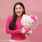 Sanrio HKT0027 12 inch Pink Monochrome Plush - Hello Kitty and Friends, Pink
