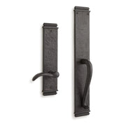 Signature Hardware 946290-DM-RH Griggs Right Handed Solid Bronze Full Plate Dummy Door Handleset