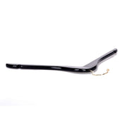 Quality Hangers Semi Curved Wooden Suit Hangers, Black Finish, Gold Swivel Hook, 10-Pack