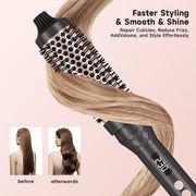 Asteron AS508-60 Thermal Brush, 1.5-Inch Ionic Ceramic Silicone Round Hair Styling Tool