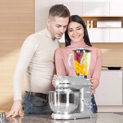 SPECSTAR 3 in 1 Multifunctional Stand Mixer with 6-Quart Stainless Steel Bowl, 650W Motor, 6-Speed Tilt-Head, Meat Grinder, Juice Blender, Silver VH292-BL