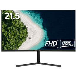 CRUA CRUA-22FHD-100Hz 22 Inch Full HD 1080p Computer Monitor, Black