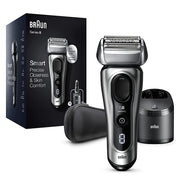 Braun 8457cc Electric Razor for Men, Series 8 8457cc Electric Foil Shaver with Precision Beard Trimmer, Galvano Sliver