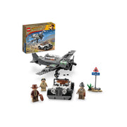 LEGO 6385843 Indiana Jones and the Last Crusade Fighter Plane Chase 77012 Building Set, Featuring a Buildable Car and Airplane Toy, 3 Minifigures Including Indiana Jones, Birthday Gift for Kids 8-12 Years Old