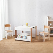 Your Zone TF14038 Activity Storage Table & Chair, White, Age 3+