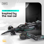 Luppa Formula 1 AMG W14 Model Kit - 1:18 Scale Racing F1 AMG W14 E Performance Model Inspired by Lewis Hamilton & George Russell Building kit, Collectible diecast, 140 Pieces
