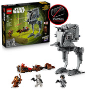 LEGO Star Wars SMART Play AT-ST Attack on Endor Building Set with 3 Minifigures, 347 Pieces, Multicolor, Ages 8+, 6527555