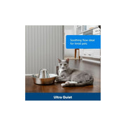 Radio Systems PWW00-17099 PetSafe Seaside Stainless Pet Fountain, Automatic Dog and Cat Water Bowl, 60 oz