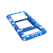 Hobie Blue Inflatable Day Bed Float with Mesh Center, Built-in Pillow, Dual Cup Holders, Durable Puncture-Resistant PVC