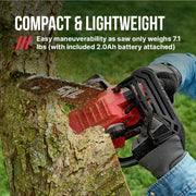 Skil PWR CORE 40 12 In. Brushless Top Handle Cordless Chainsaw with 2.0Ah Battery and Charger, Tool-Free Chain Tensioning, 40V TH1200C-11