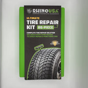 Rhino USA Tire Plug Repair Kit, 86-Piece Heavy-Duty Metal Tools, Portable Flat and Puncture Repair for Cars, Motorcycles, ATVs, UTVs, RVs, Trailers, Tractors
