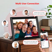 IYooker FRAMEO Digital Photo Frame, 10.1 Inch IPS Touch Screen, 1280x800 HD, 32GB Storage, WiFi, Auto-Rotate, Wall Mountable