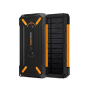 ToughTested TT-PBW-10C ROC 10000mAh Wireless Solar Power Bank, Black/Orange