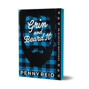 Penny Reid Grin and Beard It Deluxe Edition Paperback Contemporary Romance Novel with Exclusive Illustrations, Green Valley Map, Bonus Scenes, Alternate Cover