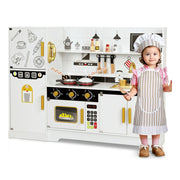 Wisairt XG2001 Pretend Play Kitchen Set Gold
