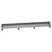 Jaclo Channel Drain Tile Grate, Brushed Stainless Steel, 60in, 6226-60-BSS