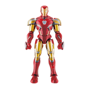 Blokees Marvel Infinity Saga Champion Class Iron Man MK85 Action Figure, Light-Up Chest and Eyes, 39 Points of Articulation, Red, 5.3 in, 73923