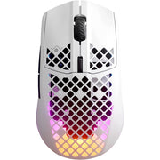 SteelSeries 62608 Aerox 3 Wireless Optical Gaming Mouse with Ultra Lightweight Design, White