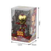 Hot Toys Iron Man Cosbaby Collectible Action Figure, Red-and-Gold Armor with Clear Acrylic Detailing, Bobble-Head Style, Window Box Packaging, 7 in, 17826