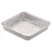 Handi-Foil of America 8-Inch Square Aluminum Cake Pan, Durable, Odor-Resistant, 7.88 x 7.88 x 1.31 in, 500 Count, 404835