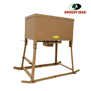 Mossy Oak 85502 Game Feeder, 300 lb Capacity, Steel Construction with Sled Base, Tan