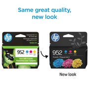 HP N9K27AN 952 Cyan/Magenta/Yellow Ink Cartridge 3-pack