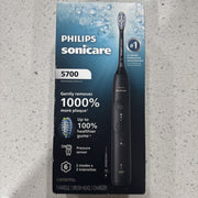 Philips Sonicare 5700 Series Electric Toothbrush, Next-Generation Sonicare Technology, Pressure Sensor, 6 Brushing Settings, Smart Timer, Brush Pacer, 21-Day Runtime, Black, HX7131/01