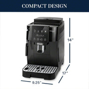 De'Longhi Magnifica Start Automatic Espresso Machine with Built-In Conical Burr Grinder, Manual Milk Frother, 3 One-Touch Recipes, Black, ECAM22022B