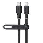 HyperGear Flexi Pro USB-C to USB-C Cable, 10ft, Black Silicone Jacket, Fast Charging 60W Power Delivery