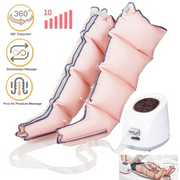 zpl Leg Air Compression Leg Massager Electric Air Compression Leg Massage Foot and Leg Massager for Blood Circulation and Relax Pink