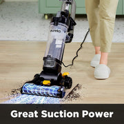Eureka PowerSpeed Upright Vacuum Cleaner, Lightweight, 2.6L Dust Cup, Pet Turbo Tool, Five Height Settings, Black Yellow