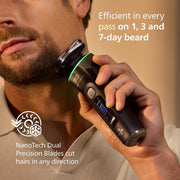 Philips Norelco i9000 Prestige Ultra Electric Shaver, SenseIQ Pro AI Technology, Triple Action Lift & Cut, 360 Rotating NanoTech Blades, Black, XP9405/84