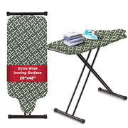 KDJ HOME LW5420 Slieton Extra Large Ironing Board with Hang Rail, 20-Inch Wide