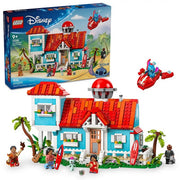 LEGO 6526251 Disney Lilo and Stitch Beach House Building Toy - 5 Minifigures Included, Ages 9+
