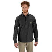 Carhartt Force Sun Defender Men's Relaxed Fit Lightweight Long-Sleeve Work Shirt, Black, 4XL, 106552